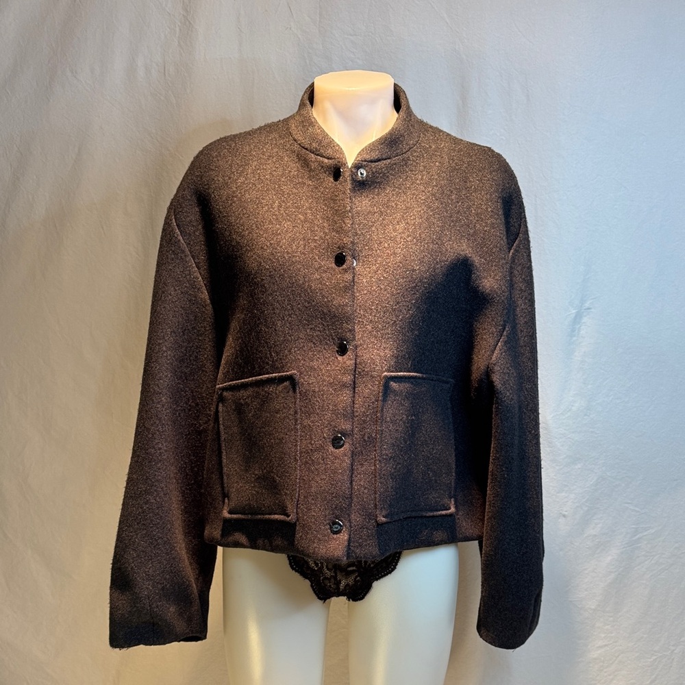 Zara Charcoal Bomber Jacket
